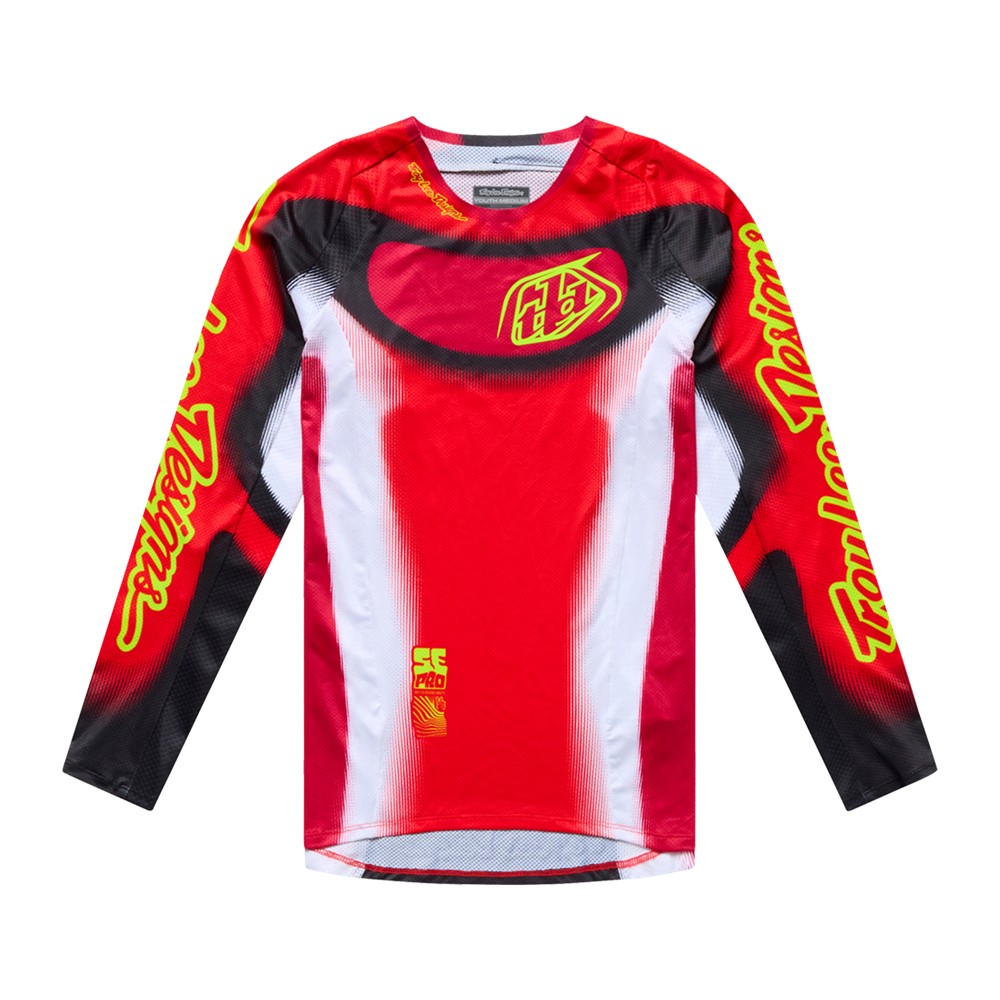 Troy Lee Designs SE Pro Illusion Motocross Jersey Youth Red/Black