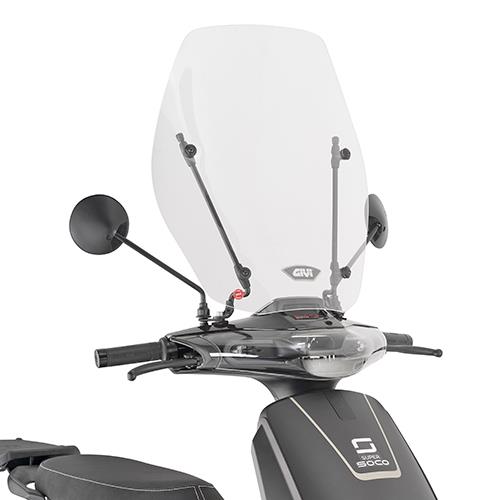 GIVI SCREEN VARIOUS SCOOTER 51x49cm (NEEDS KIT)