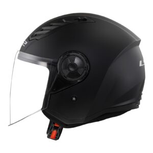 LS2 OF616 Airflow II Open Face Helmet Matte Black - Image 3
