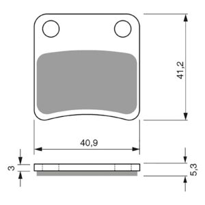 BRAKE PADS GOLDFREN SINTERED SPORTS GF303 - S3 ( P324 ) - Image 1