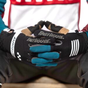 Fasthouse Youth Speed Style Mod Motocross Gloves White/Black/Marine - Image 4