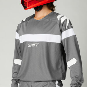 Motocross Jersey Shift White Label Void Grey/White - Image 3