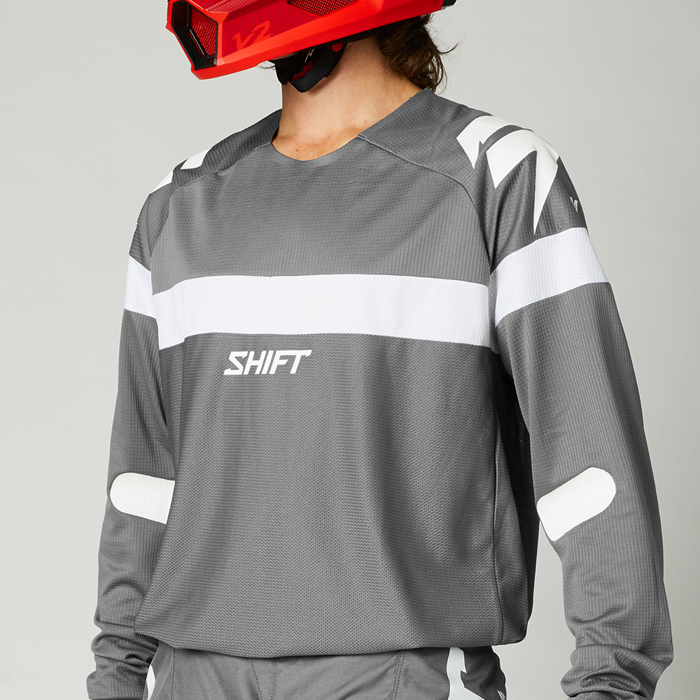 Motocross Jersey Shift White Label Void Grey/White