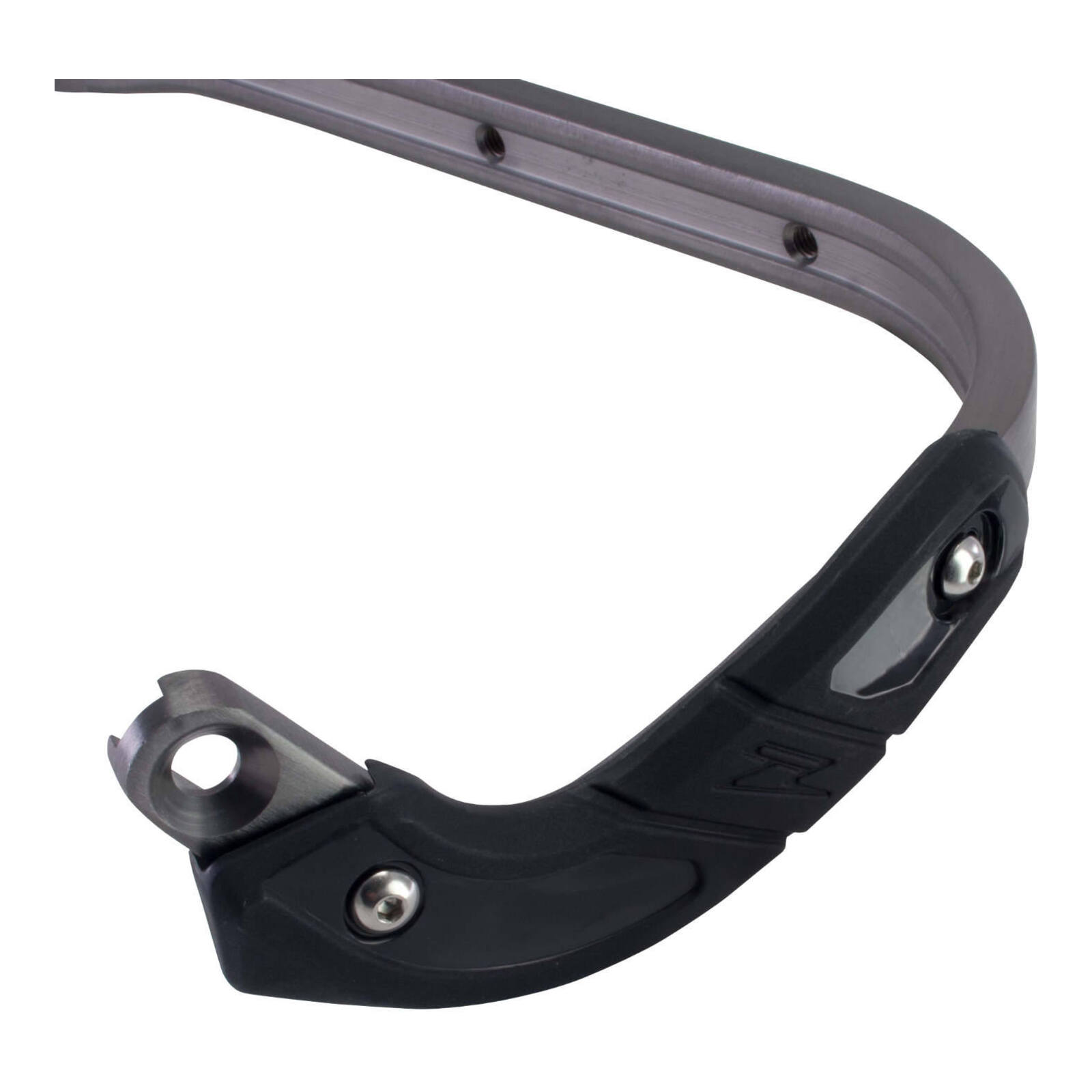 Zeta Pro Armor Bended Hand Guard - Titanium Colour - Image 3
