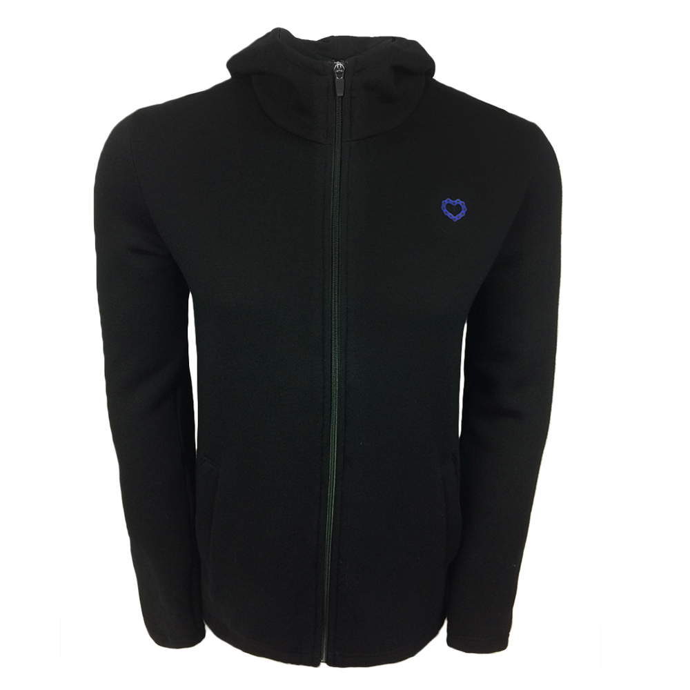 Hoodie Restless Heart Rugby Knit Tarmac