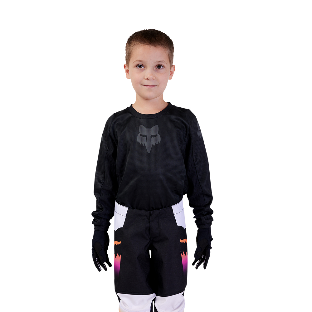 Fox Blackout Motocross Jersey Kids Black/Black