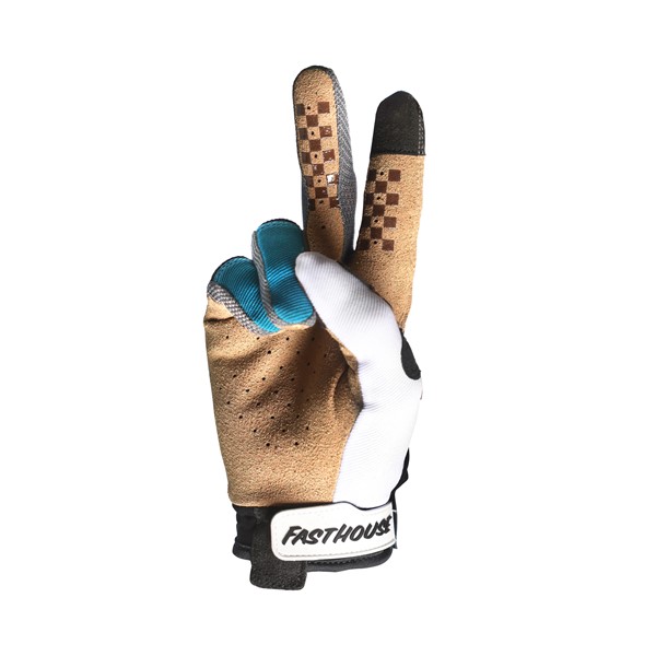 Fasthouse Youth Speed Style Mod Motocross Gloves White/Black/Marine