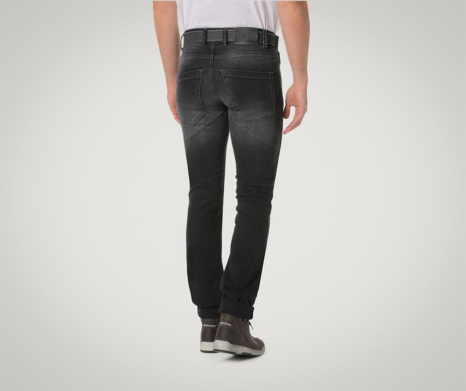CAFE RACER JEANS WITH BELT BLACK