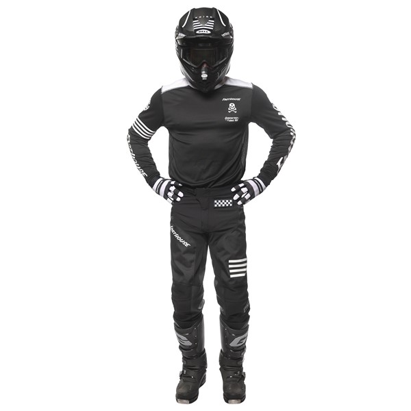 Fasthouse Grindhouse Knox Motocross Jersey Black/White