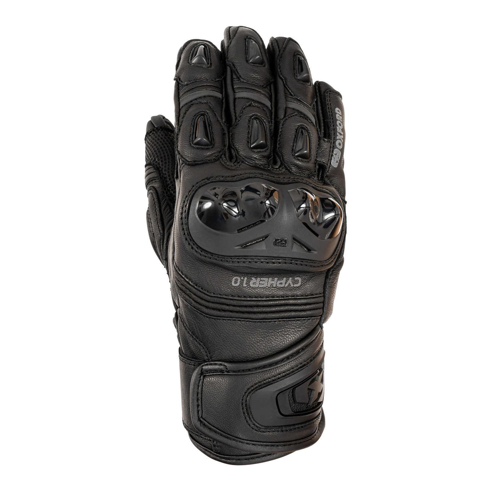 Oxford Cypher 1.0 Short Leather Glove MS - Stealth Black - Image 1
