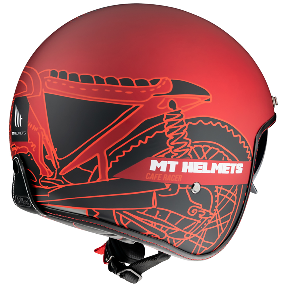 MT LE Mans 2 SV Open Face Helmet Matte Red