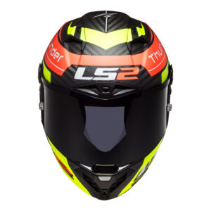 LS2 FF805 Thunder Attack Road Helmet Matte Red / Hi Vis Yellow - Image 5
