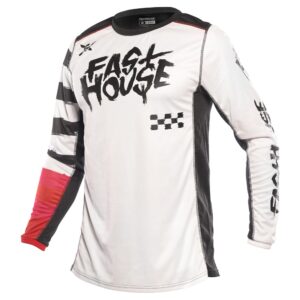 Fasthouse Grindhouse Jester Motocross Jersey White - Image 1