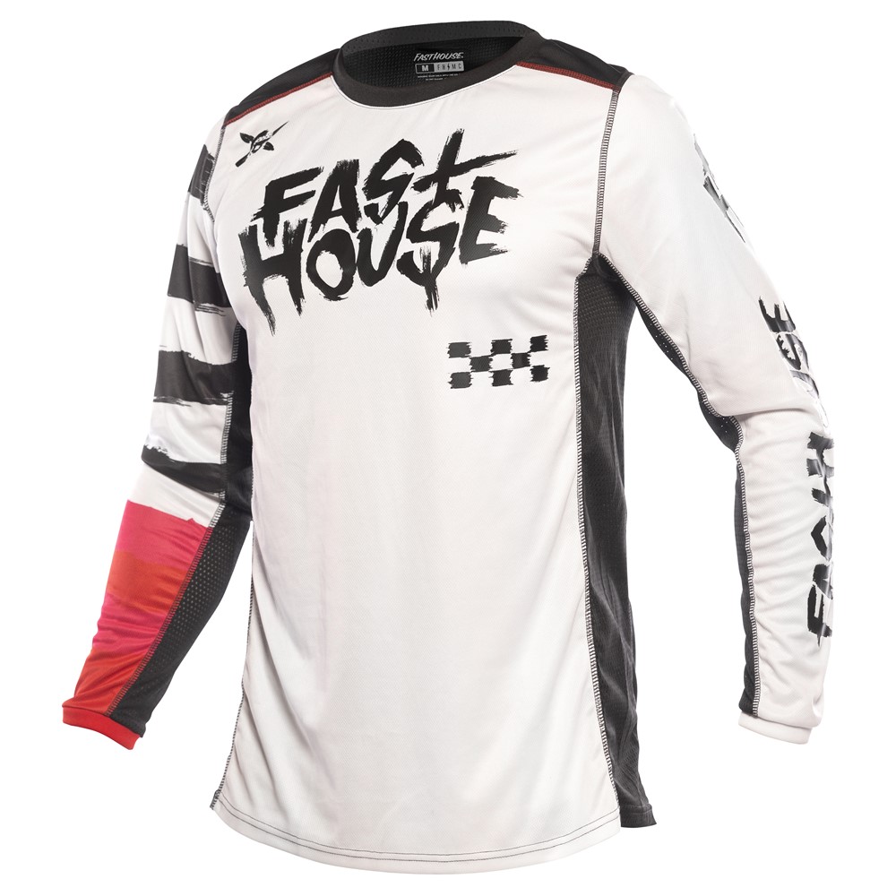 Fasthouse Grindhouse Jester Motocross Jersey White