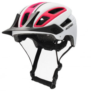 Acerbis Doublep MTB Helmet White Purple - Image 1