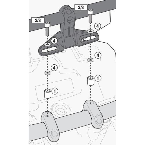 Givi 05SKIT Fitting Kit for S900A Smart Bar