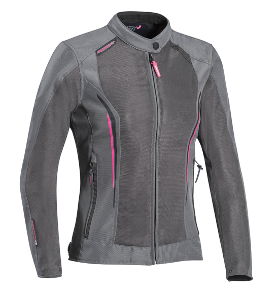 Ixon Cool Air Road Jacket Ladies Grey/Fuchsia