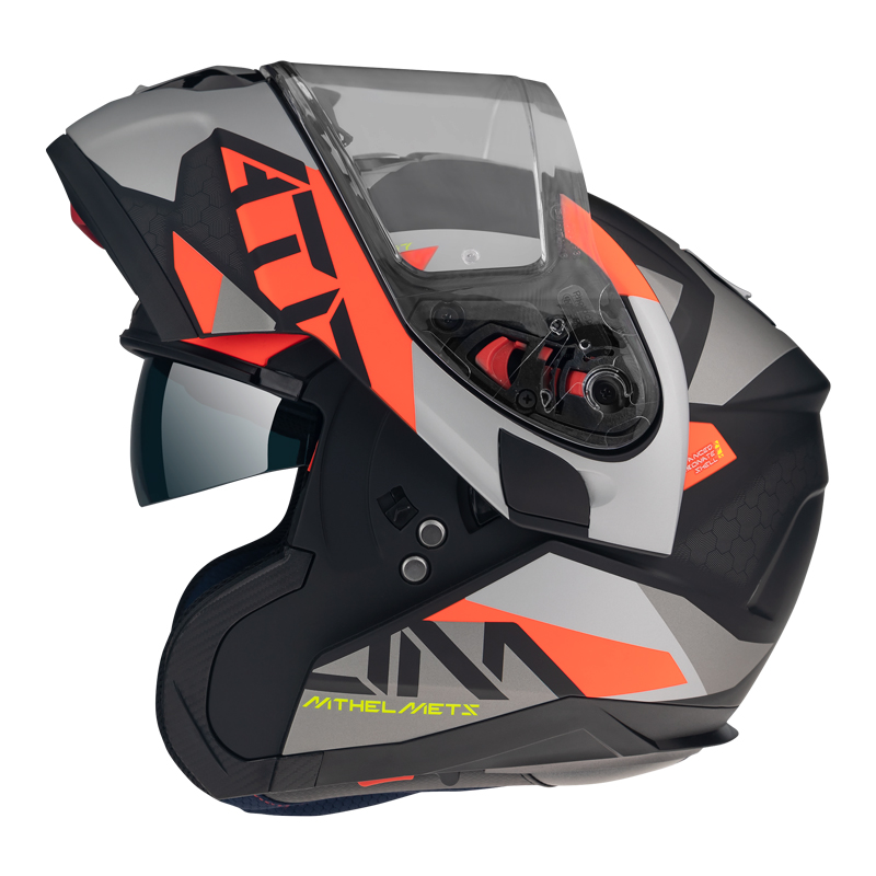 MT Atom SV Flip Front Helmet Matte Red