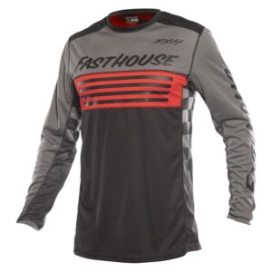 Fasthouse Grindhouse Omega Motocross Jersey Gray/Black - Image 1