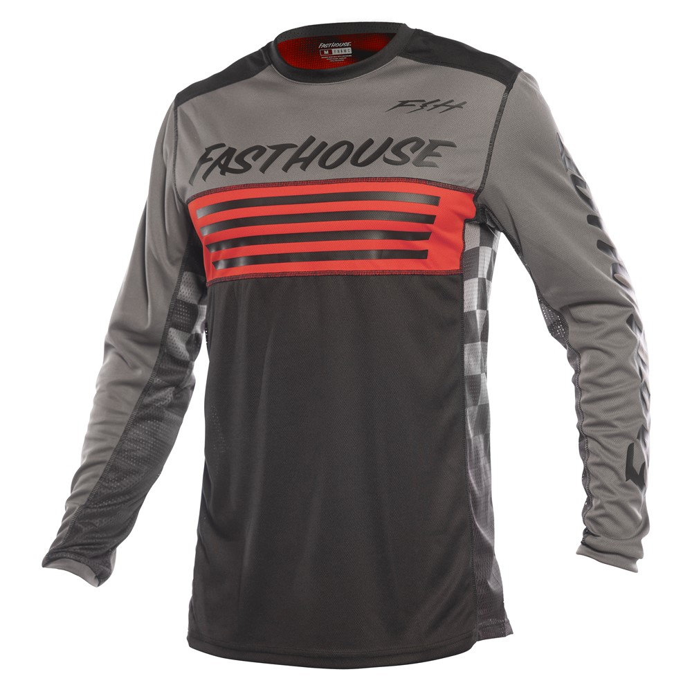 Fasthouse Grindhouse Omega Motocross Jersey Gray/Black