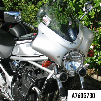SCREEN UNIVERSAL 36x45cm WITH BLUE FAIRING (INCL KIT) NLA