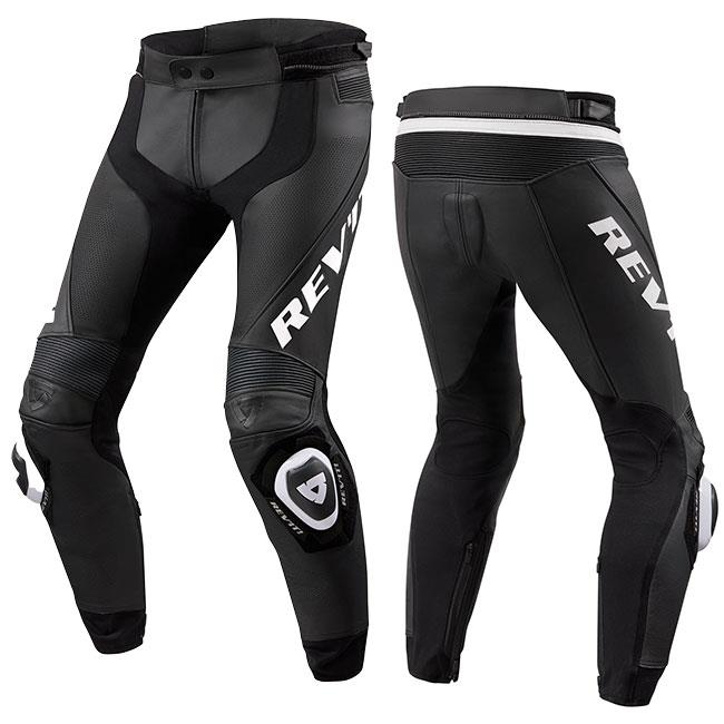 Rev'It Apex Leather Pants Std Leg Black-White