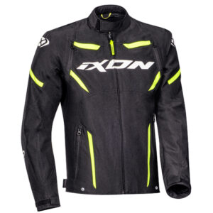 Ixon STRIKER Sport Textile Road Jacket Black/White/Yellow - Image 1