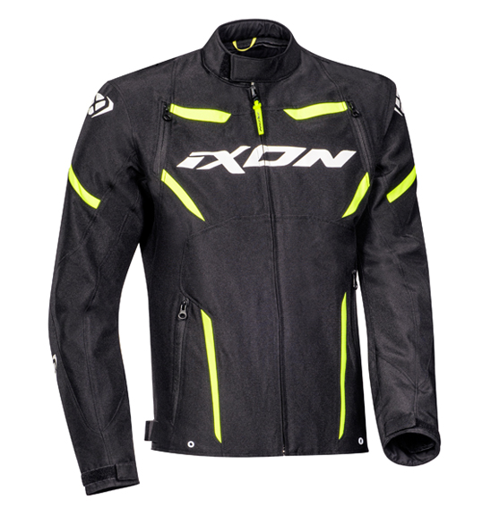 Ixon STRIKER Sport Textile Road Jacket Black/White/Yellow