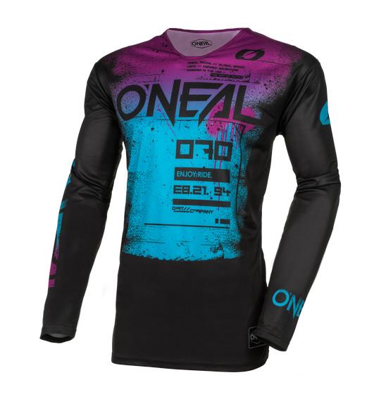 Oneal Mayhem Scarz Motocross Jersey Black/Blue