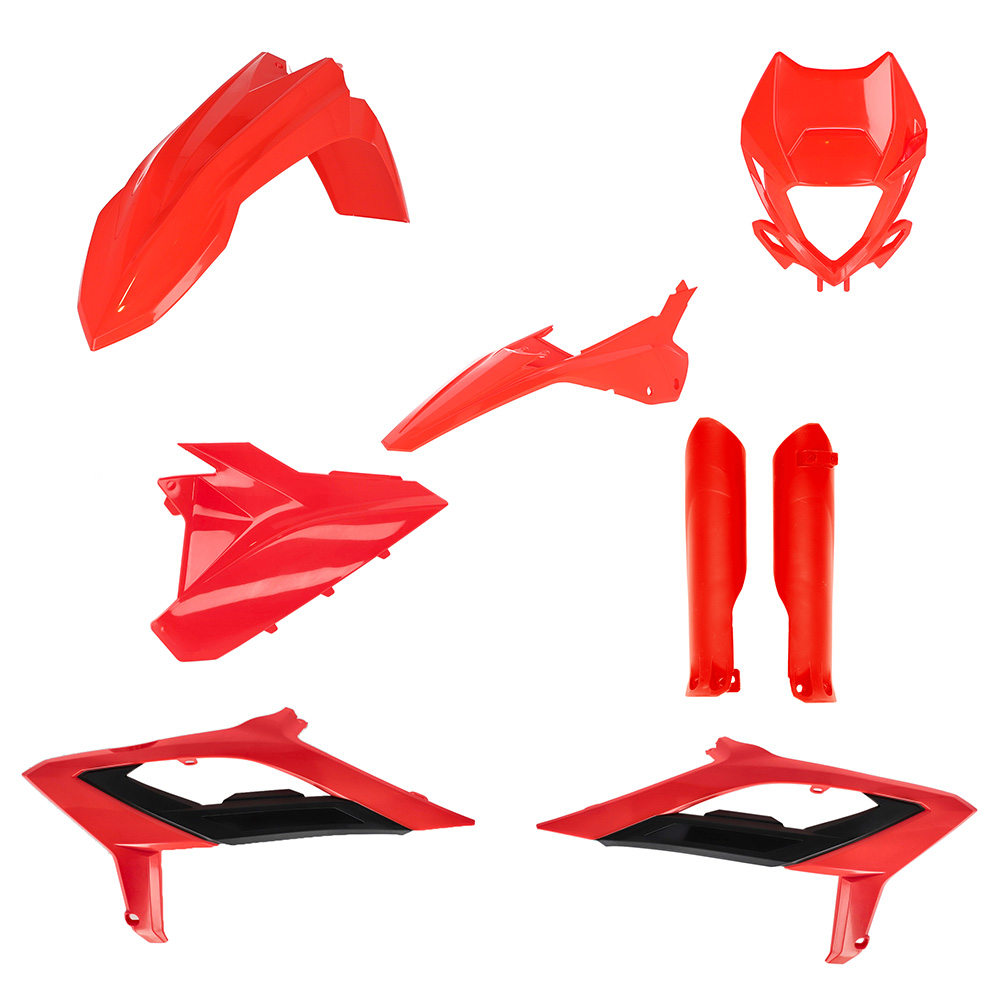 Full Plastic Kit Beta 2T/4T 125-480 2023 Red/Black OEM Acerbis