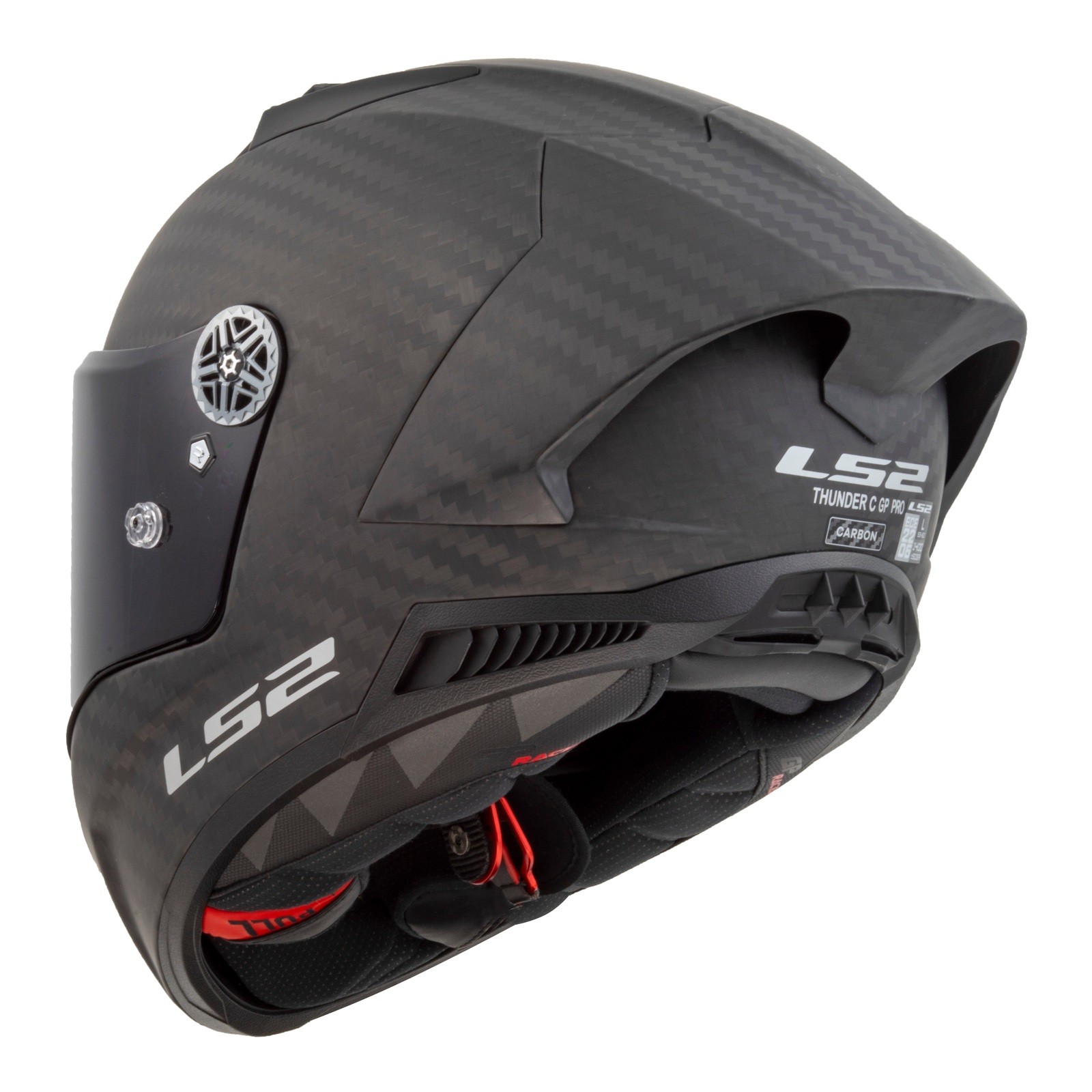 LS2 FF805 Thunder GP Pro Road Helmet Matte Black - Image 3
