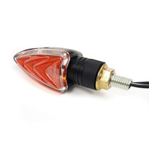 Mini Arrow indicators E-mark short 60mm black clearlen - Image 2