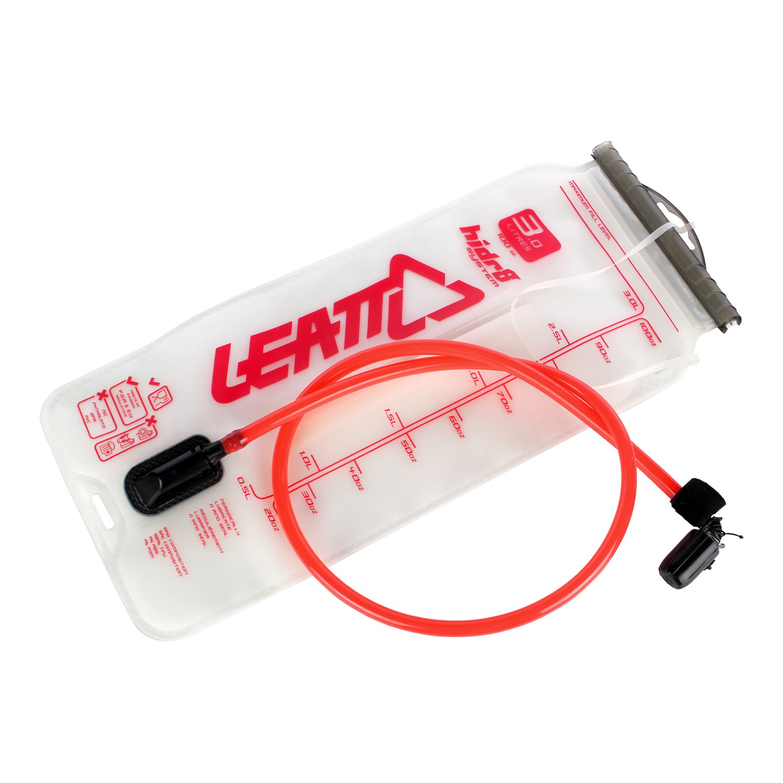 BLADDER FLAT CLEAN TECH 3L (100oz) w TUBE & BITE VALVE - Image 1