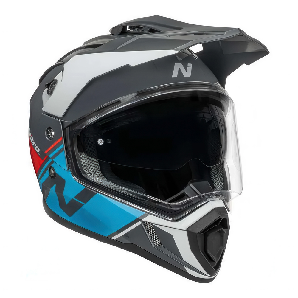 Nitro MX780 Adventure Helmet Grey/Blue/Red