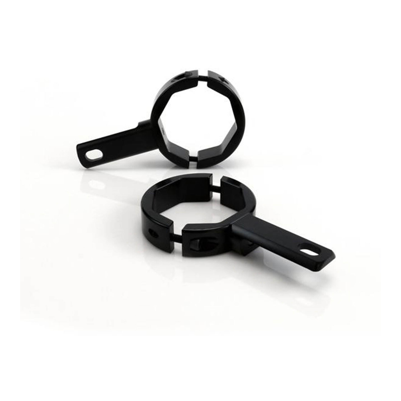 Denali USD Fork Tube Light Mount/ 50-60mm Diametre Tubes - Black - Image 2