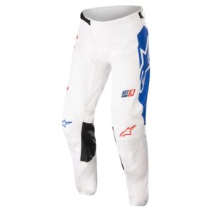 Alpinestars Racer Compass Motocross Pants Off White/Red Fluoro/Blue Fluoro - Image 1