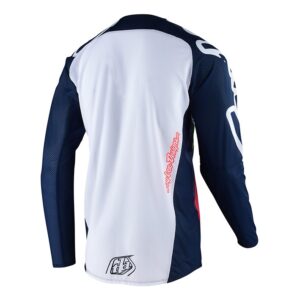 Motocross Jersey Troy Lee SE Pro Air SECA 2.0 Navy/Orange - Image 2