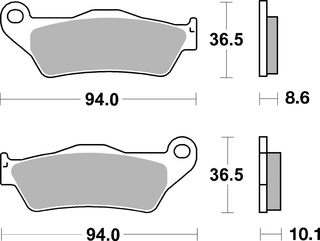 SBS 742LS Rear Brake Pads - Image 1