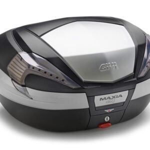 MONOKEY TOP BOX 56LT MAXIA 4 BLACK/ALU INSERT TECH REFLECTORS - Image 1