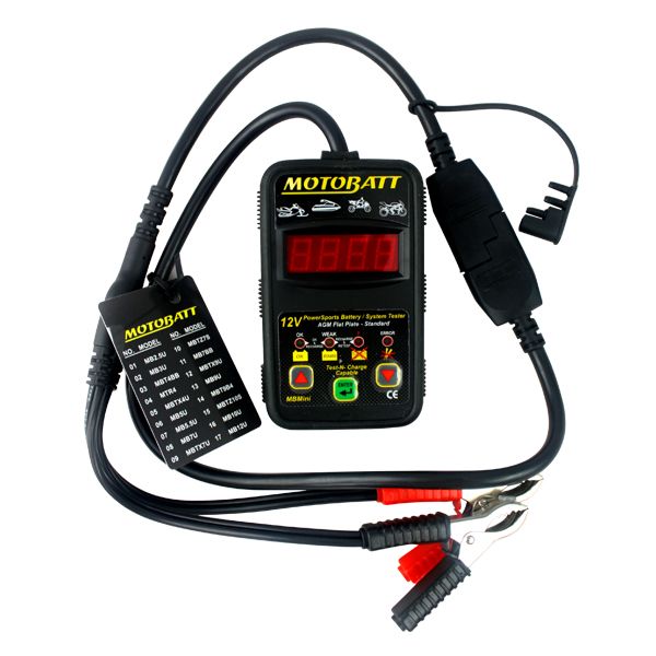 MOTOBATT BATTERY/SYSTEM TESTER 12v 20-450cca