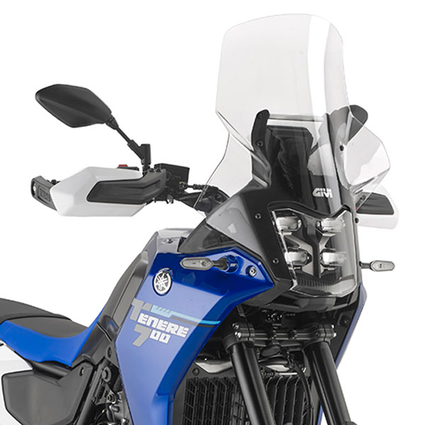 GIVI SCREEN YAMAHA TENERE 700 '25-> CLEAR 43.5x44.5cm 13.5cm TALLER