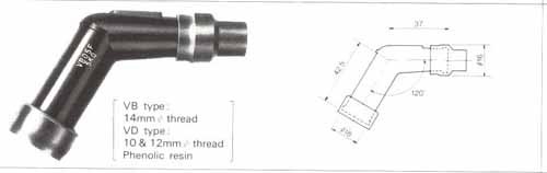 NGK plug Cap TB05EMA black    8636                         [AC]
