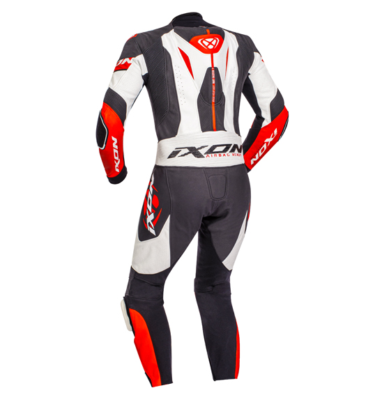 Ixon JACKAL 1pc Race Suit Black/White/Red