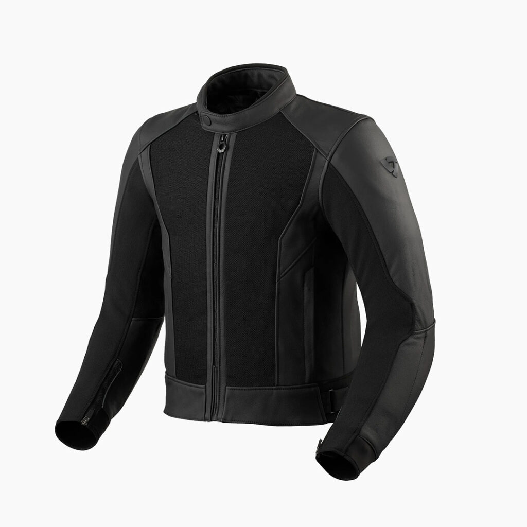 Rev'It Ignition 4 H2O Leather Road Jacket Black
