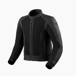 Rev'It Ignition 4 H2O Leather Road Jacket Black - Image 1