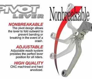 Brake Lever Zeta Pivot 3 Finger KX/KXF/ RM/RMZ/WRF/YZ/YZF - Image 2