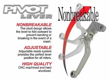 Brake Lever Zeta Pivot 3 Finger KX/KXF/ RM/RMZ/WRF/YZ/YZF