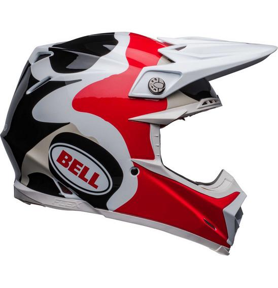 Bell Moto-9s Flex Hello Cousteau Reef Motocross Helmet White/Red