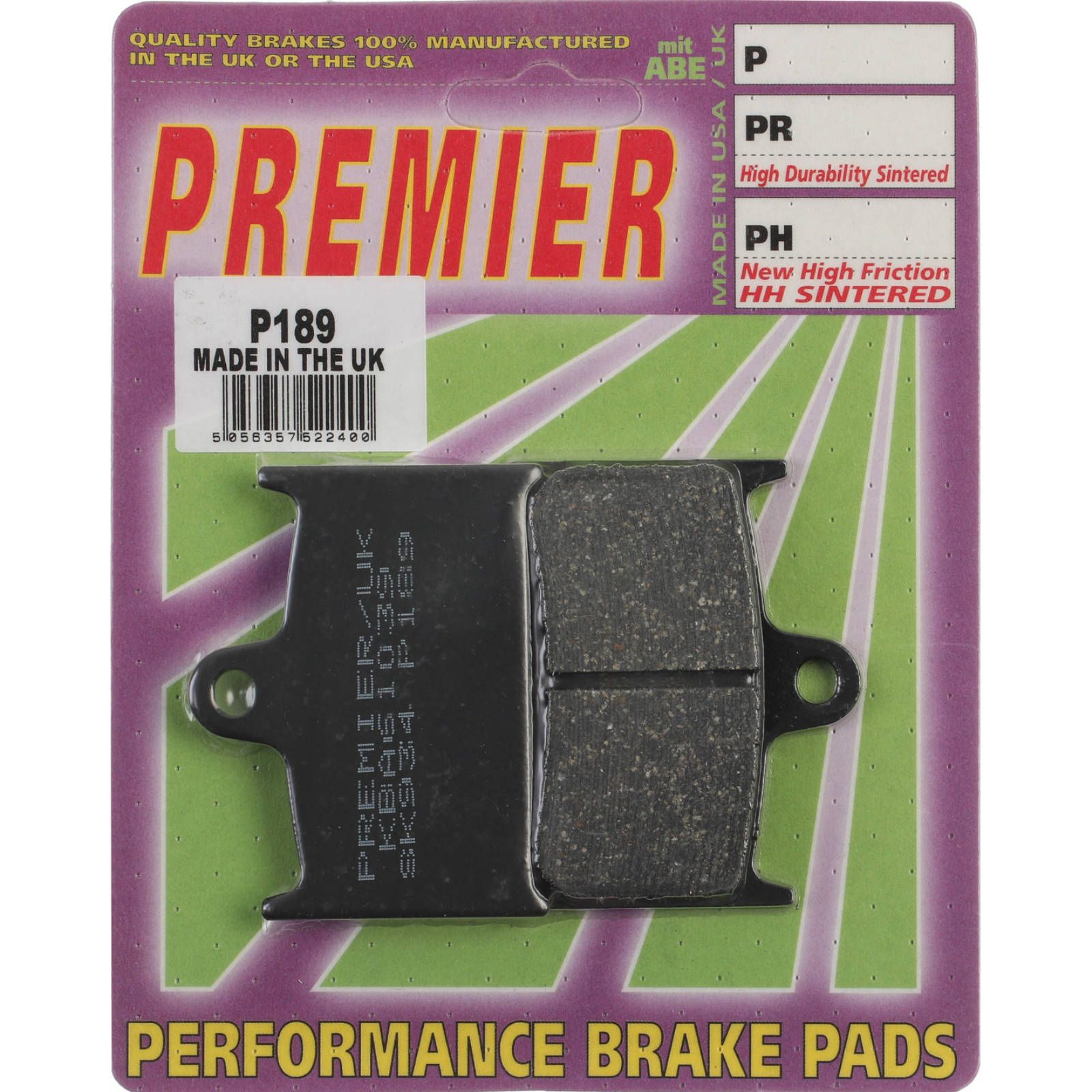 PREMIER BRAKE PADS P189 - TRI - Image 1