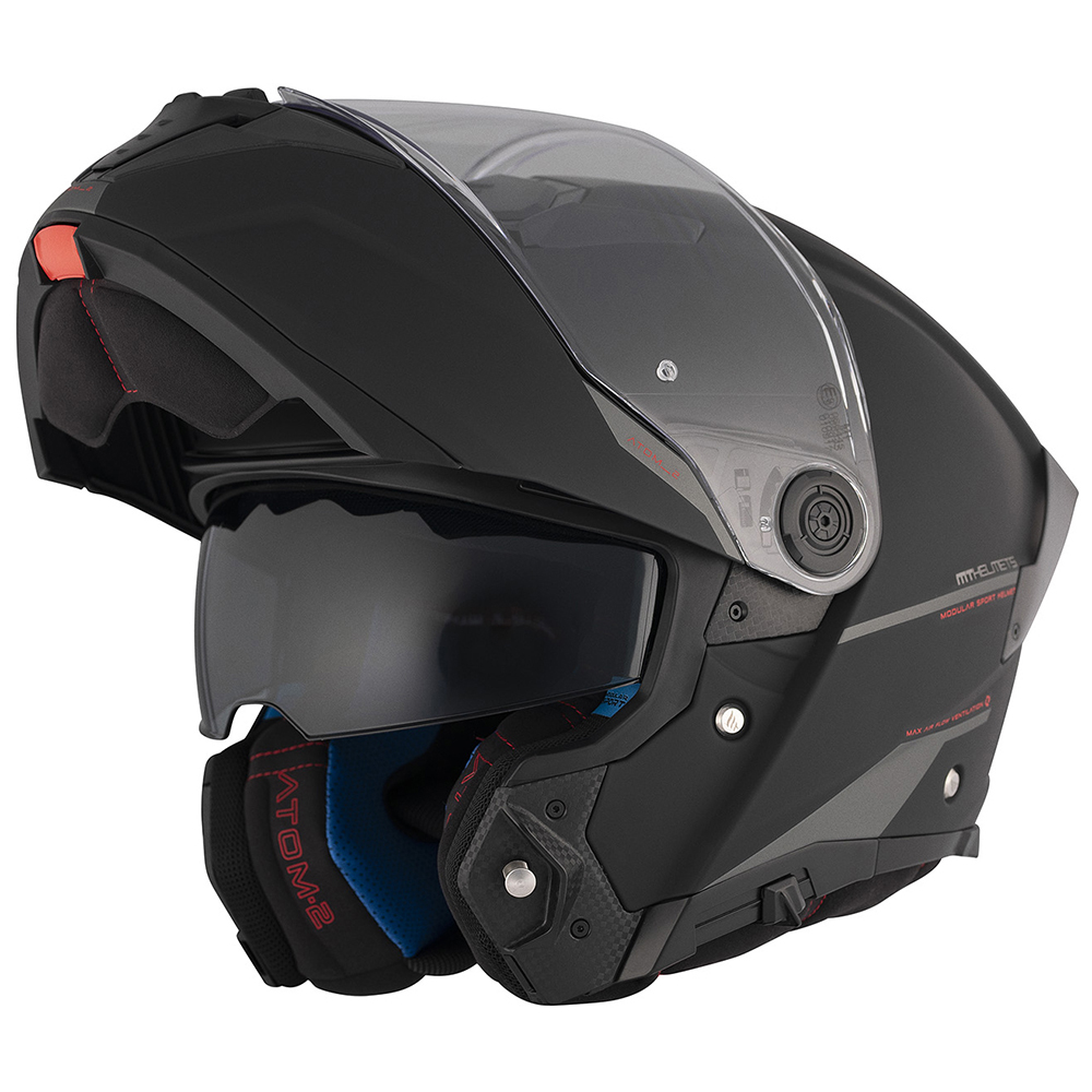 MT Atom 2 SV Flip Front Helmet Matte Black